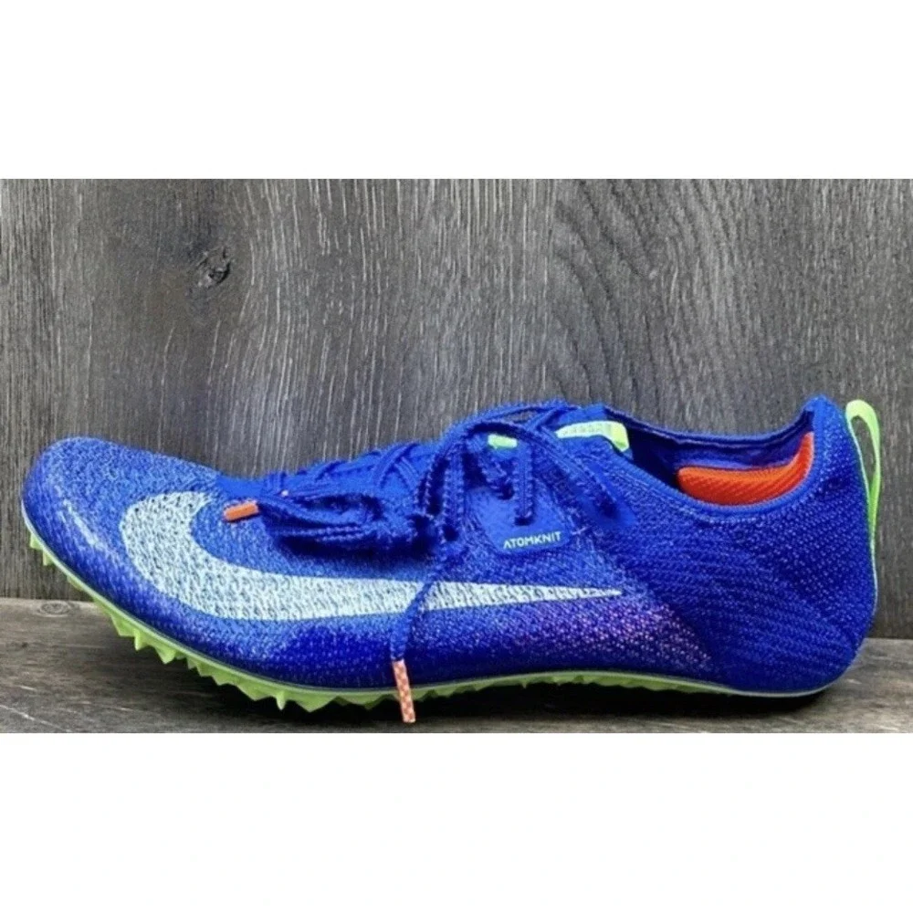 Nike Zoom Superfly 2 Elite Track Spikes Mens Size 9 Blue‎ / White / Volt